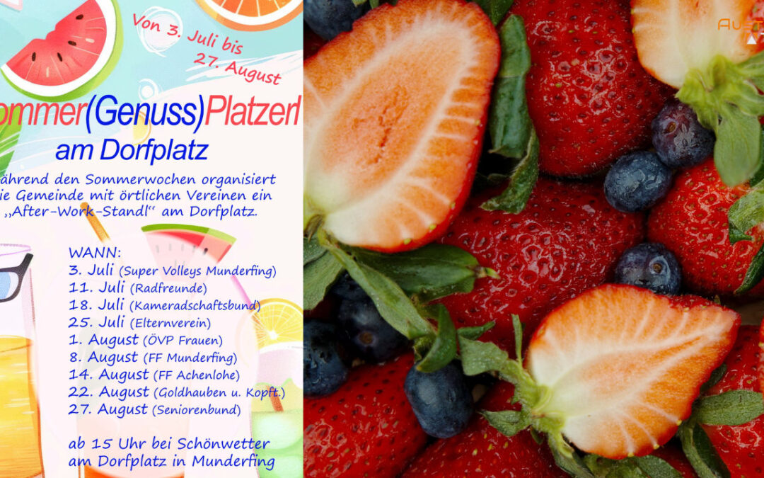 Sommer(Genuss)Platzerl am Dorfplatz Munderfing