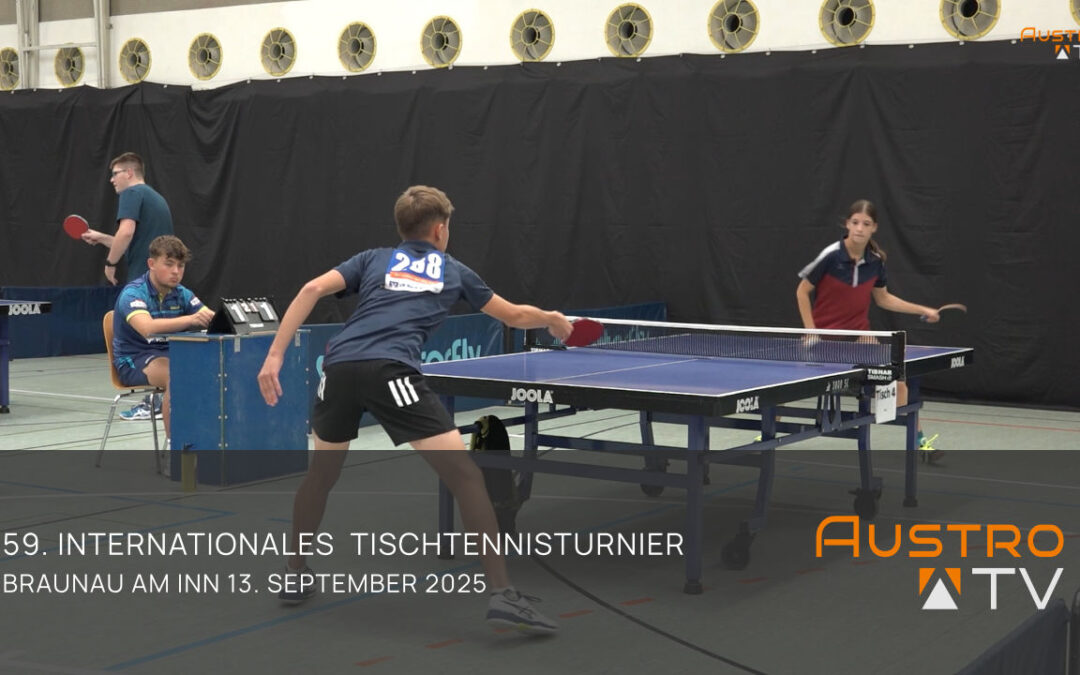 Tischtennis – 59. Rudi-Rutzinger-Gedächtnisturnier in Braunau