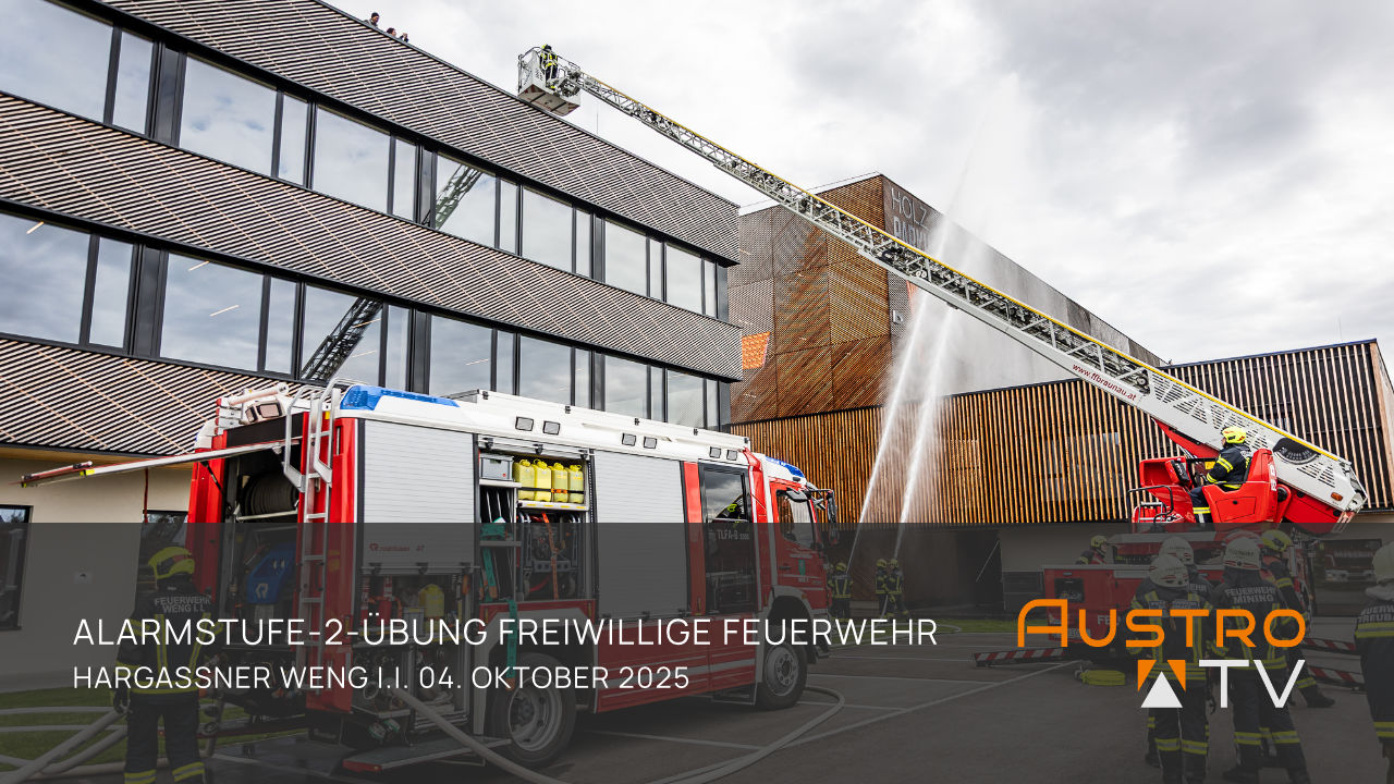 Großübung bei Hargassner – Feuerwehr Weng probt den Ernstfall im Holzparkhaus