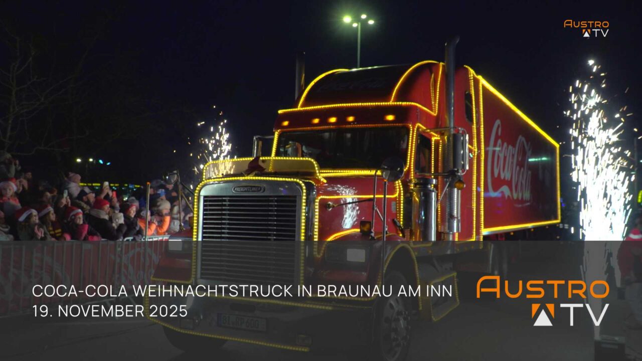 Coca-Cola Weihnachtstruck verzaubert Braunau