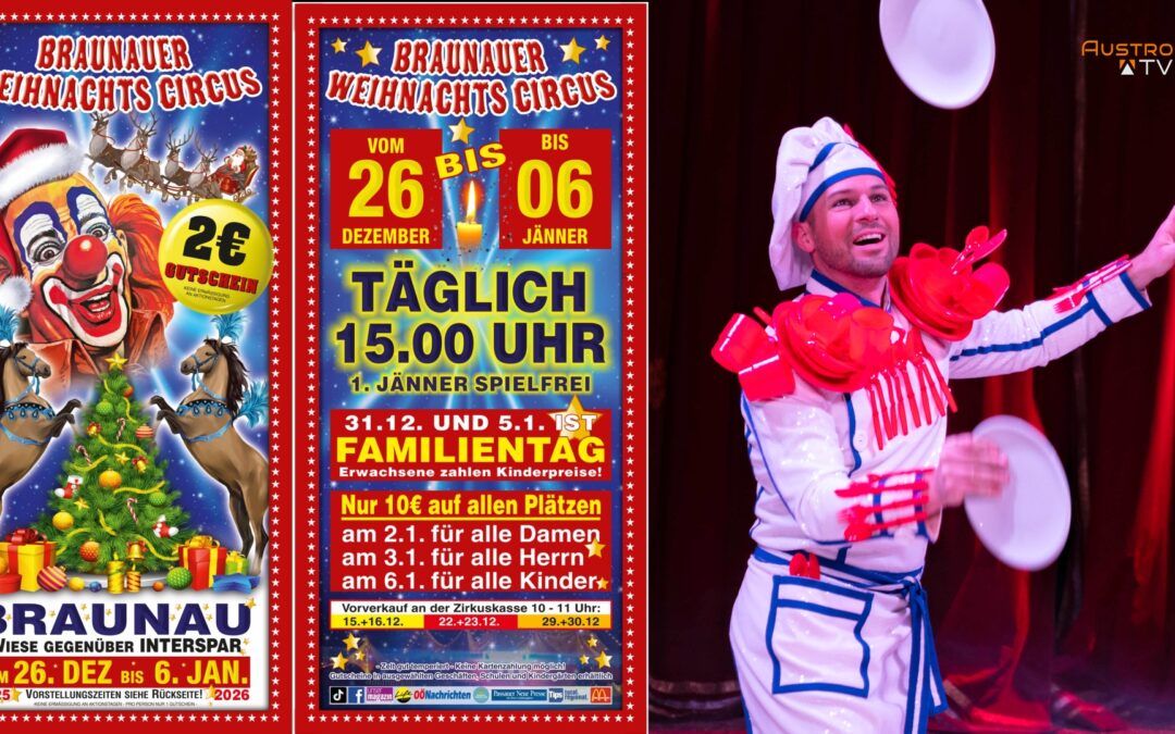 Braunauer Weihnachtszirkus Tipp 2025/2026