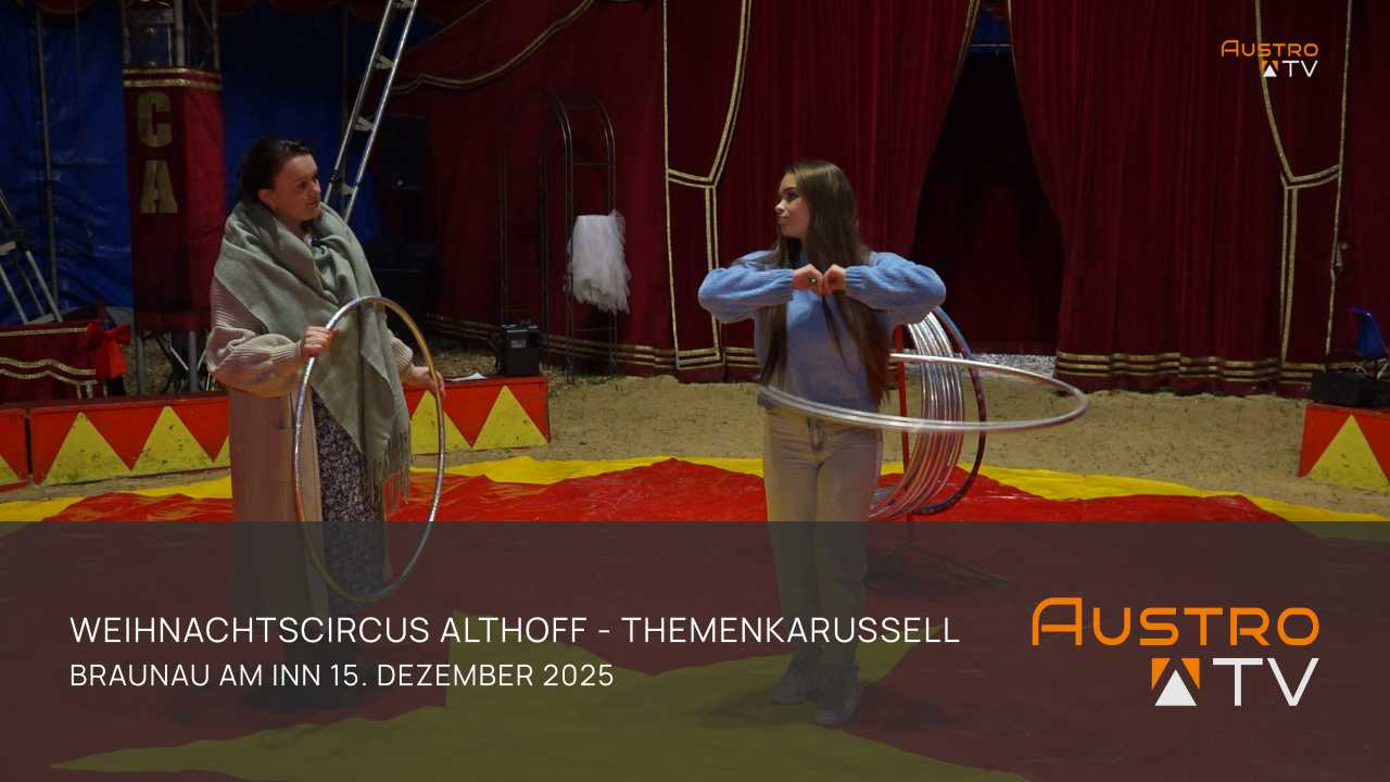 Weihnachtscircus Althoff in Braunau - Blick hinter den Vorhang