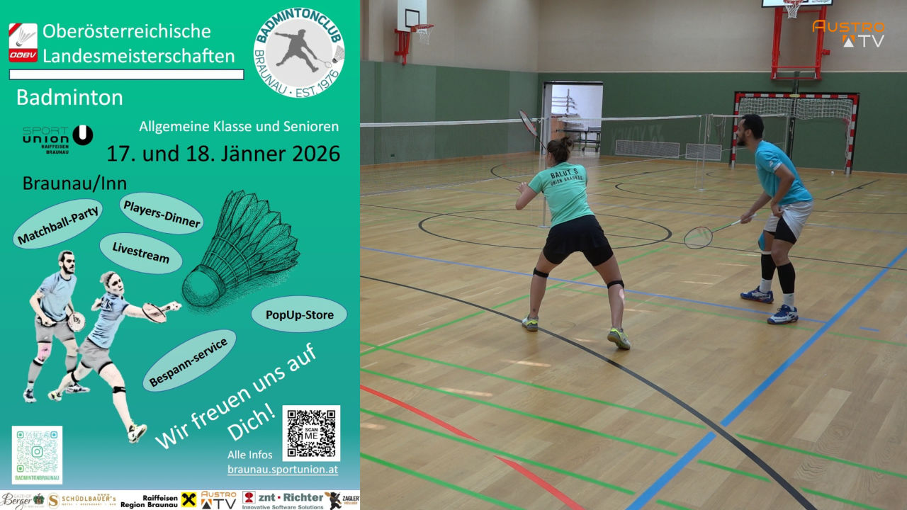 OÖ Landesmeisterschaften im Badminton Braunau Tipp