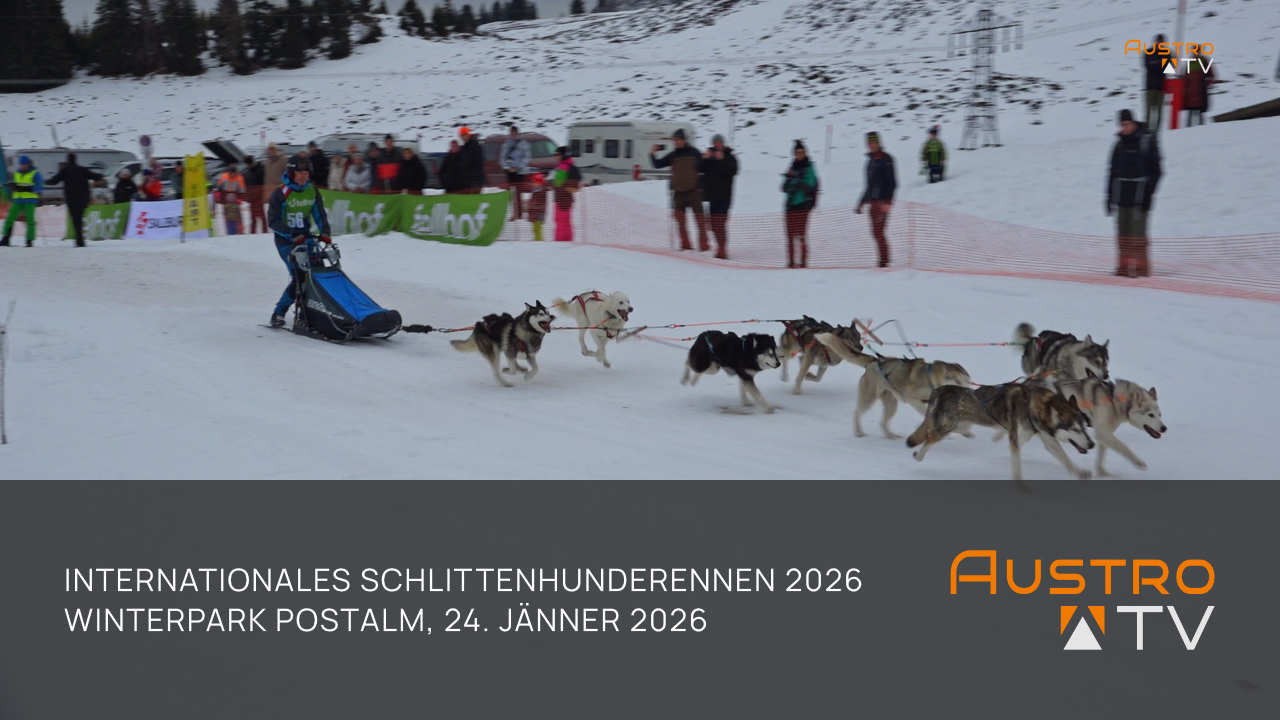 Internationales Schlittenhunderennen 2026 im Winterpark Postalm