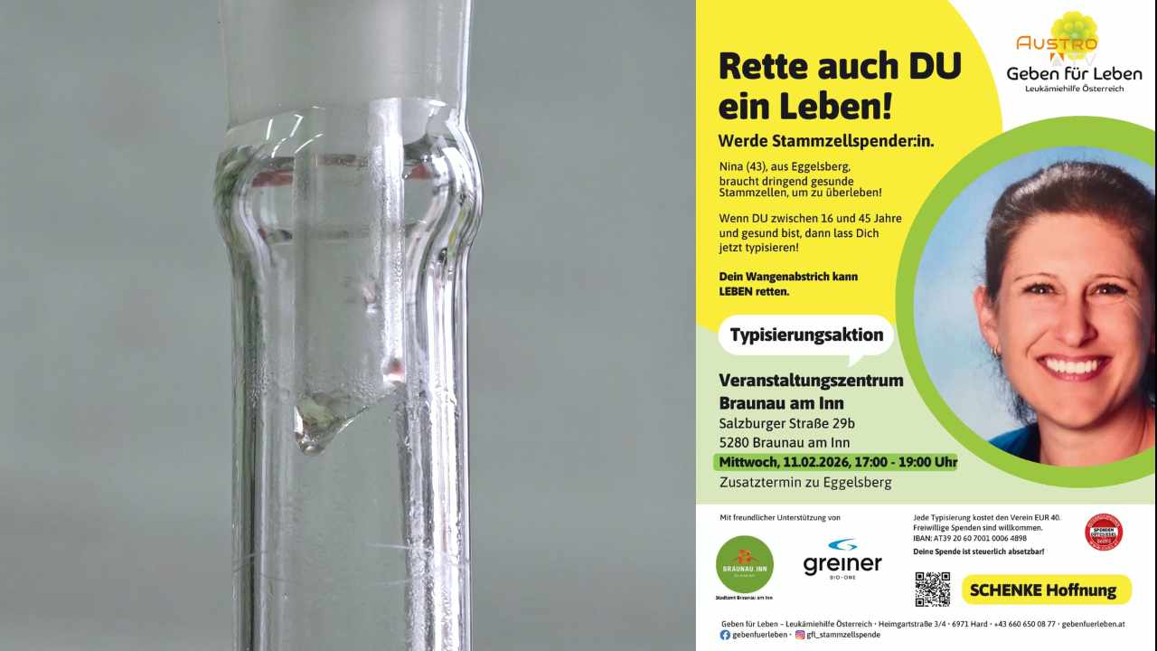 Typisierungsaktion für Nina in Braunau – Jetzt Stammzellen spenden und Leben retten