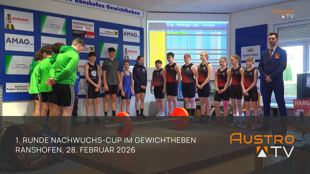1. Runde Nachwuchs-Cup 2026 im Gewichtheben in Ranshofen