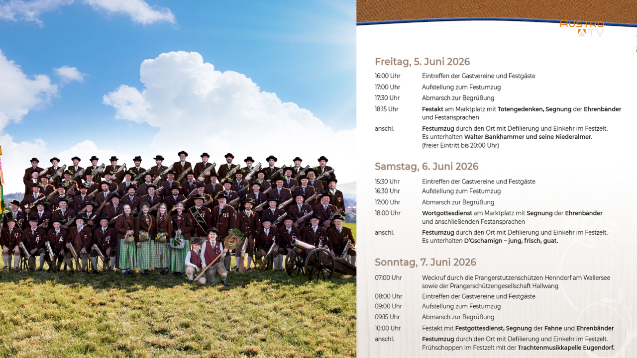 250 Jahre Prangerschützen Eugendorf -Tipp