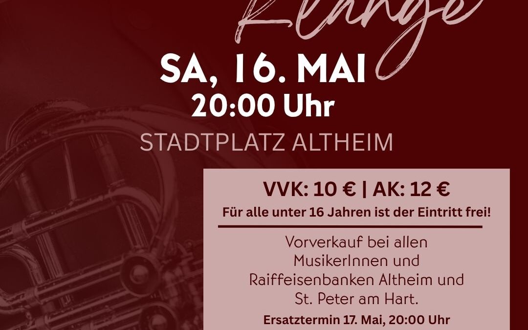 Gemein&shy;schafts&shy;konzert „Stadtklänge“ in Altheim 2026