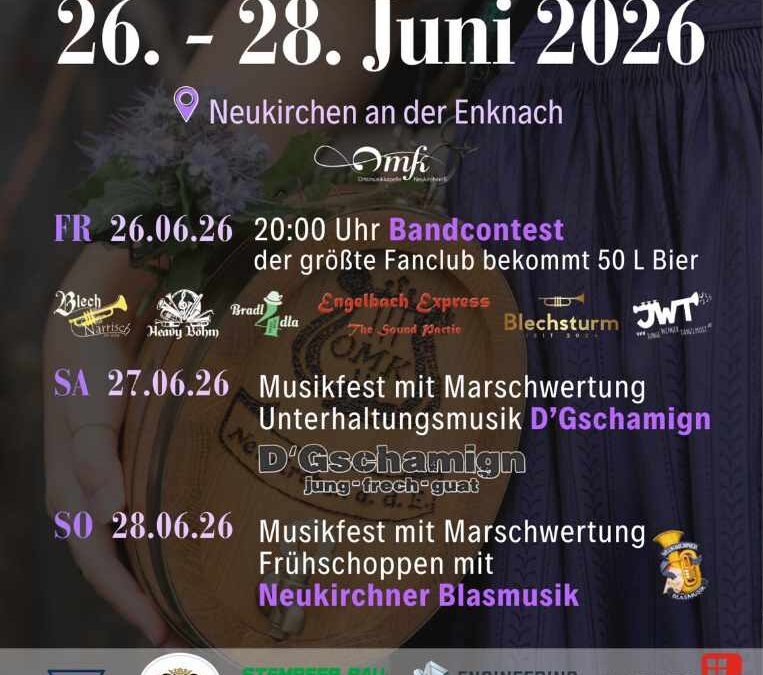 Bezirks&shy;musik&shy;fest – Neukirchen a. d. Enknach