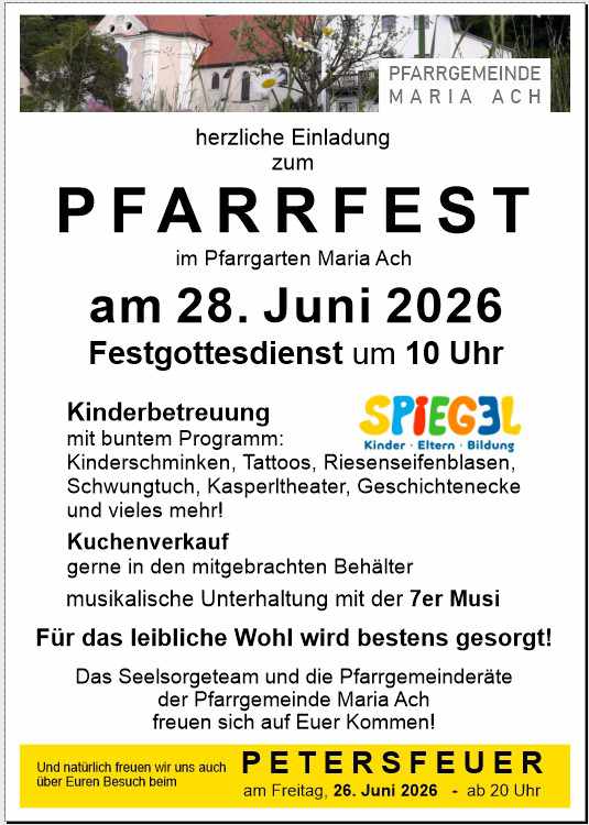 Pfarrfest Maria Ach Pfarrfest Maria Ach