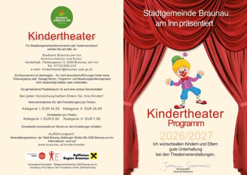 Braunauer Kindertheater Programm 2026/2027