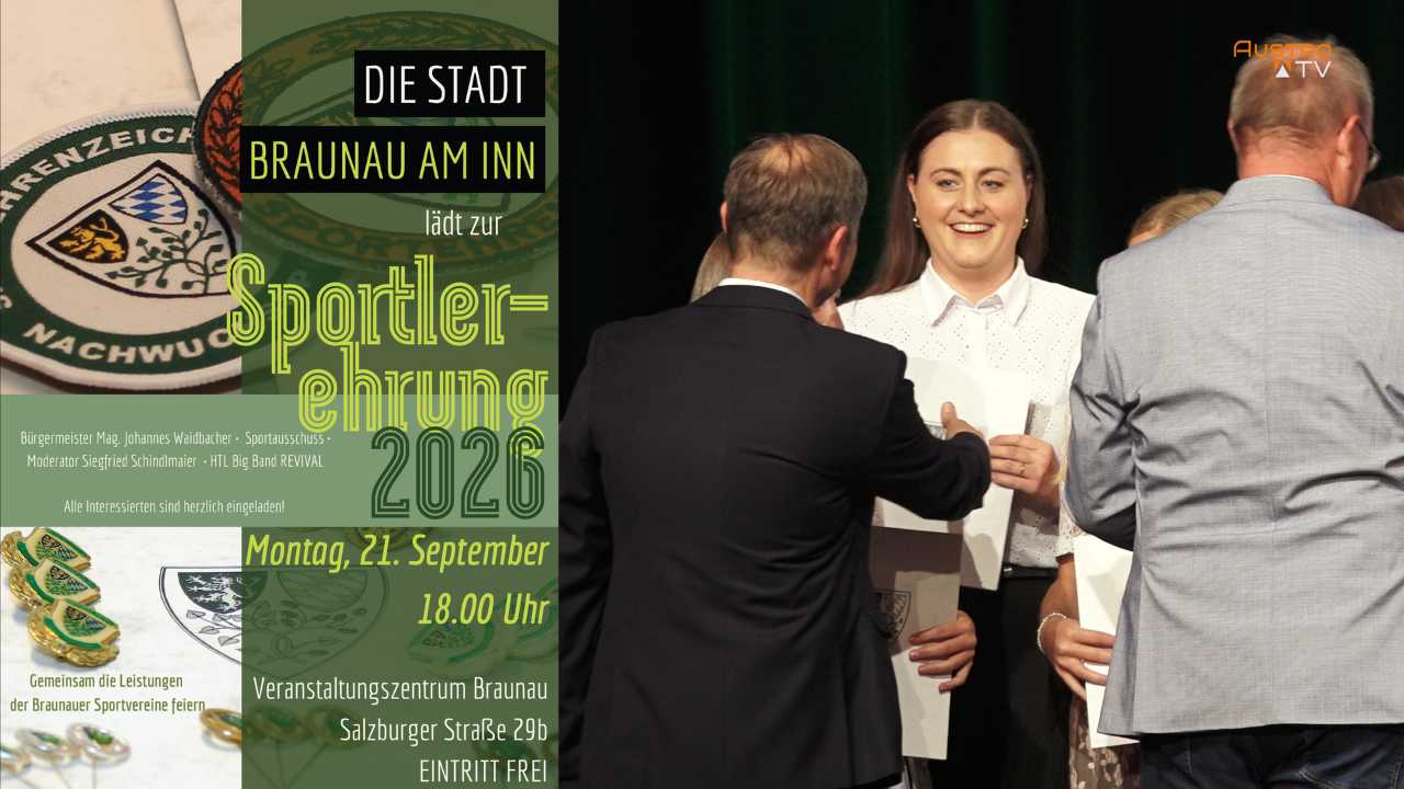 Sportler- und Funktionsehrung in Braunau -Tipp