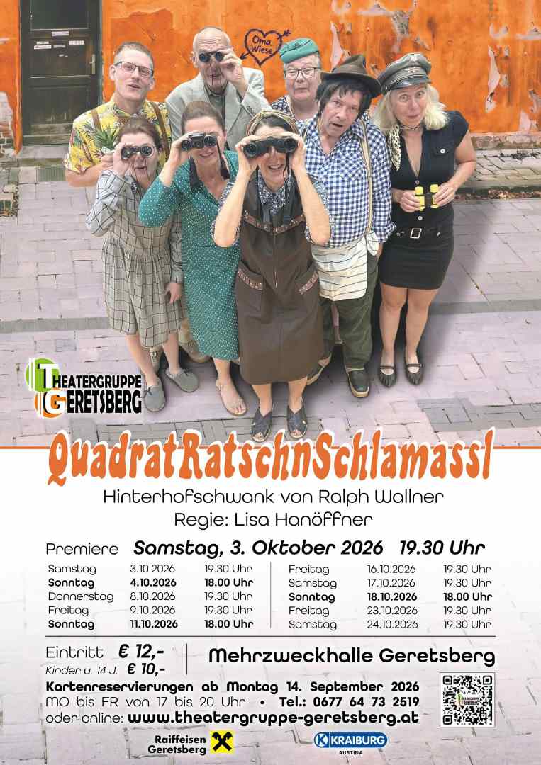 Theater QuadratRatschnSchlamassl 2026 Theater QuadratRatschnSchlamassl 2026